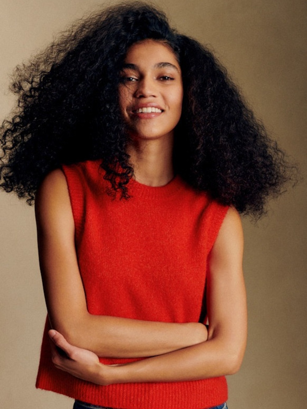 Sezane Samuel jumper in red